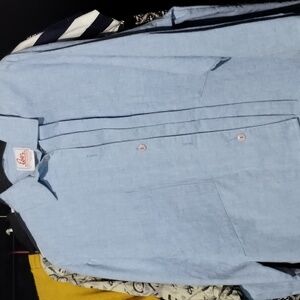 Light blue long sleeve button up shirt